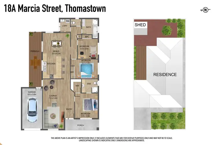 Floorplan of Homely unit listing, 18A Marcia Street, Thomastown VIC 3074