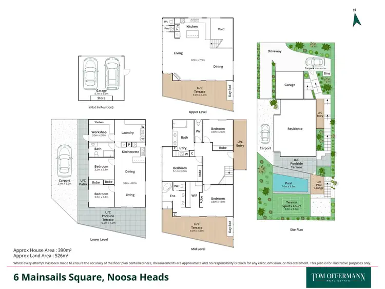 Floorplan of Homely house listing, 6 Mainsails Square, Noosa Heads QLD 4567