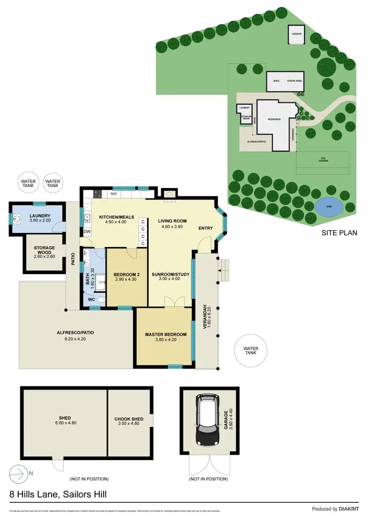 Floorplan of Homely house listing, 8 Hills Lane, Sailors Hill VIC 3461