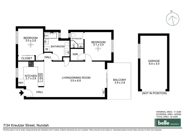 Floorplan of Homely unit listing, 7/34 Kreutzer Street, Nundah QLD 4012