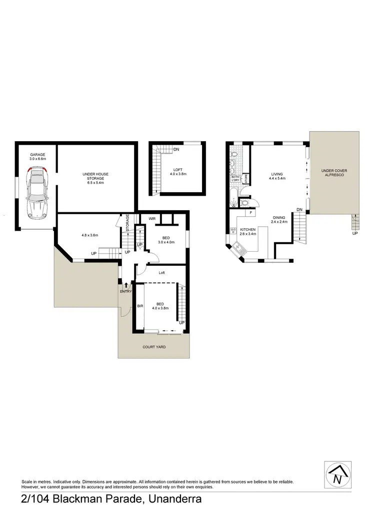 Floorplan of Homely house listing, 2/104 Blackman Parade, Unanderra NSW 2526
