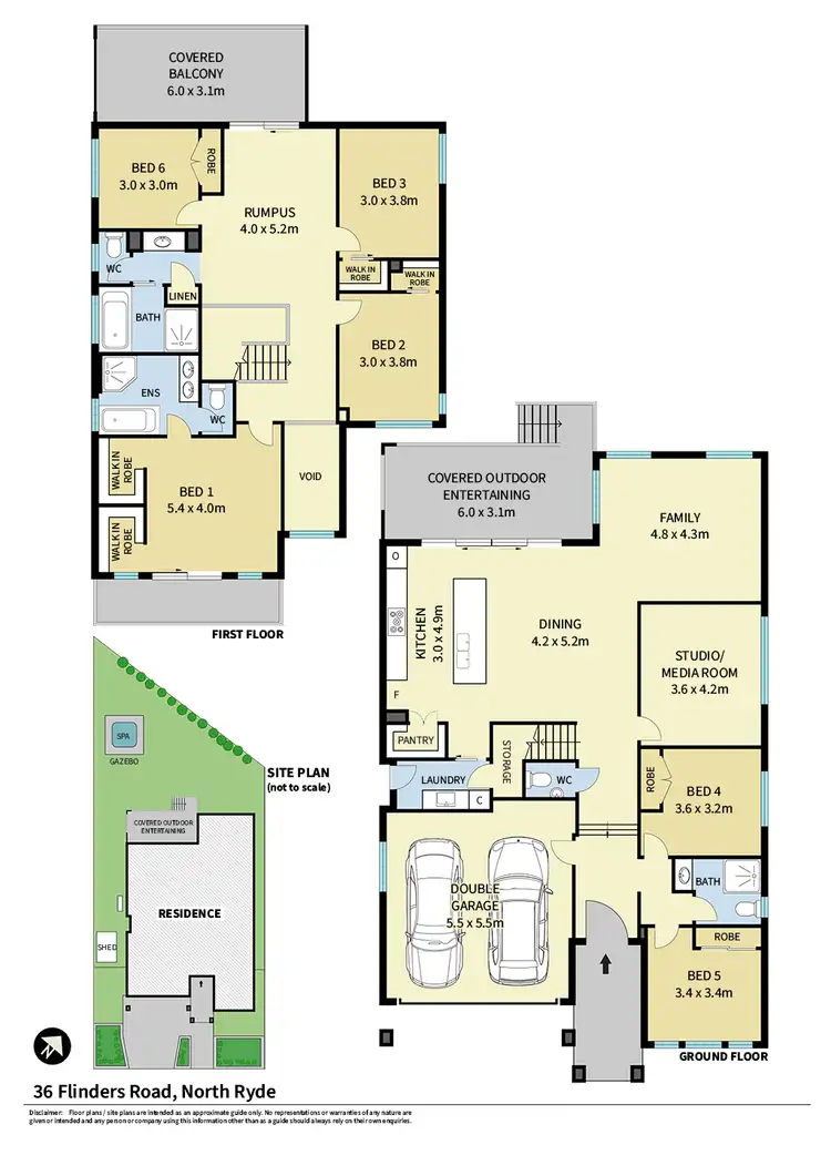Floorplan of Homely house listing, 36 Flinders Road, North Ryde NSW 2113