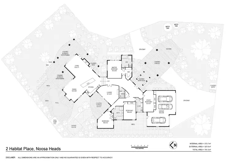 Floorplan of Homely house listing, 2 Habitat Place, Noosa Heads QLD 4567