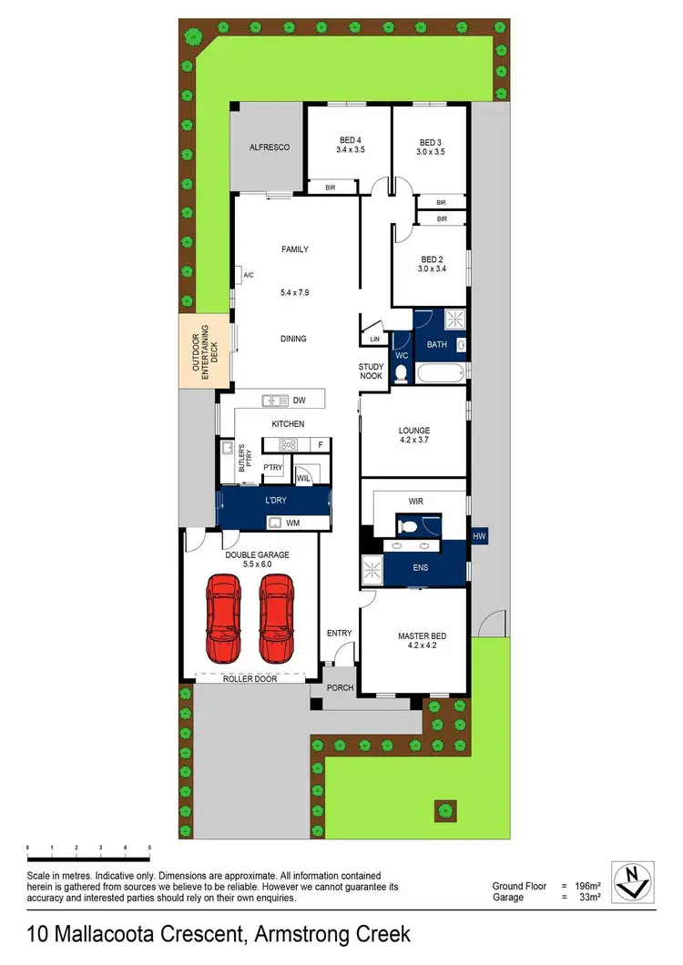 Floorplan of Homely house listing, 10 Mallacoota Crescent, Armstrong Creek VIC 3217
