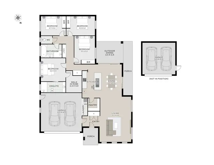 Floorplan of Homely house listing, 8 Parkfield Drive, Youngtown TAS 7249
