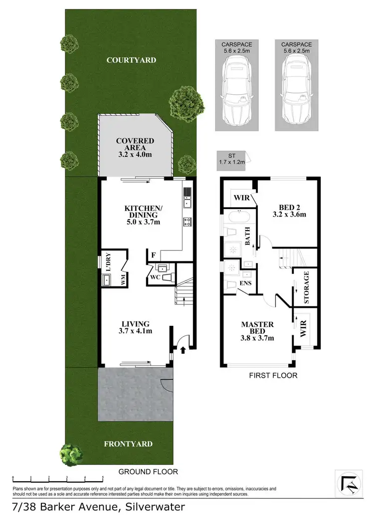Floorplan of Homely townhouse listing, 7/38 Barker Avenue, Silverwater NSW 2128