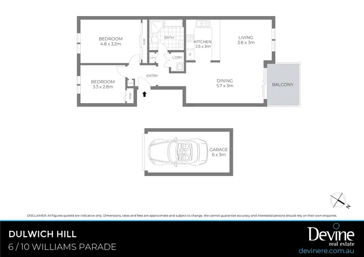 Floorplan of Homely apartment listing, 6/10 Williams Parade, Dulwich Hill NSW 2203