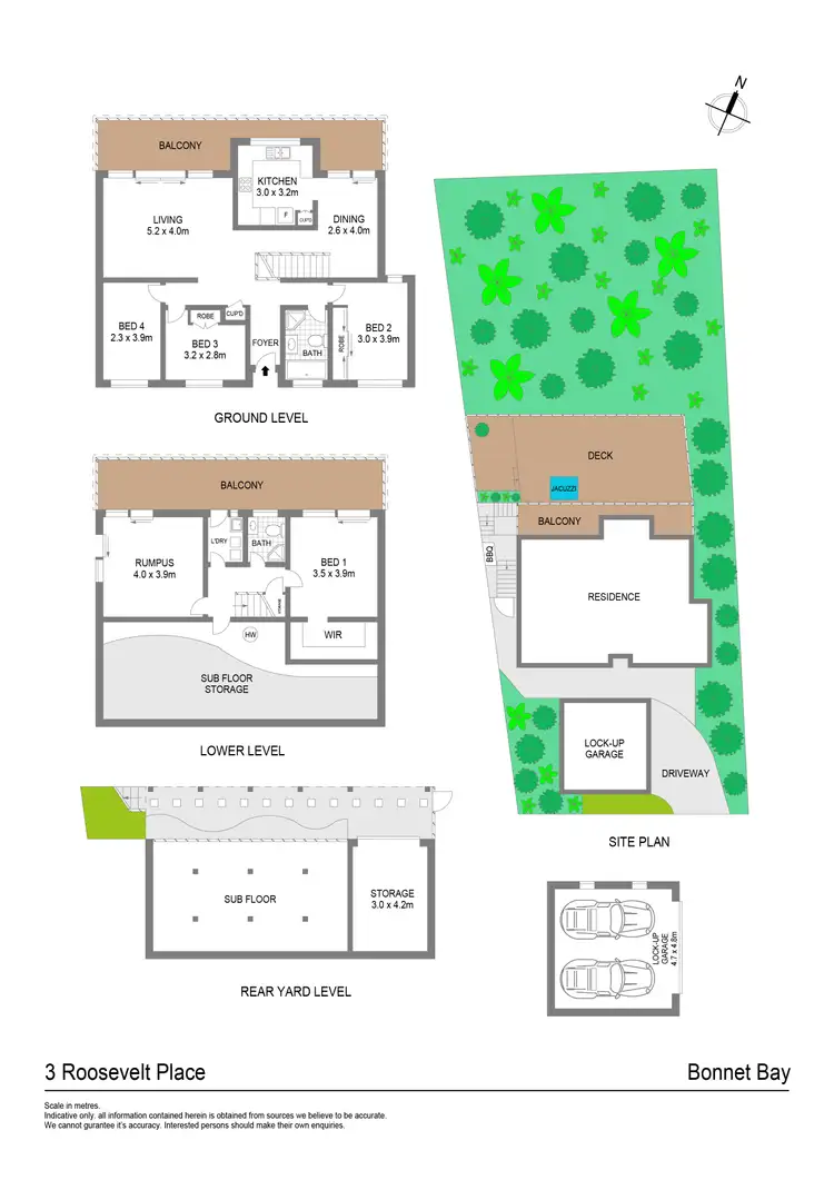 Floorplan of Homely house listing, 3 Roosevelt Place, Bonnet Bay NSW 2226