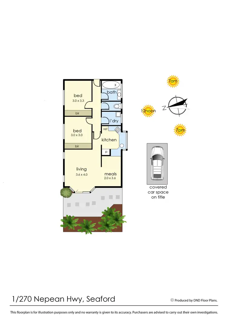 Floorplan of Homely unit listing, 1/270 Nepean Highway, Seaford VIC 3198