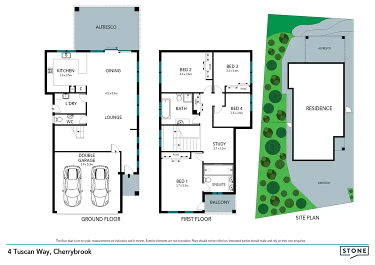 Floorplan of Homely house listing, 4 Tuscan Way, Cherrybrook NSW 2126
