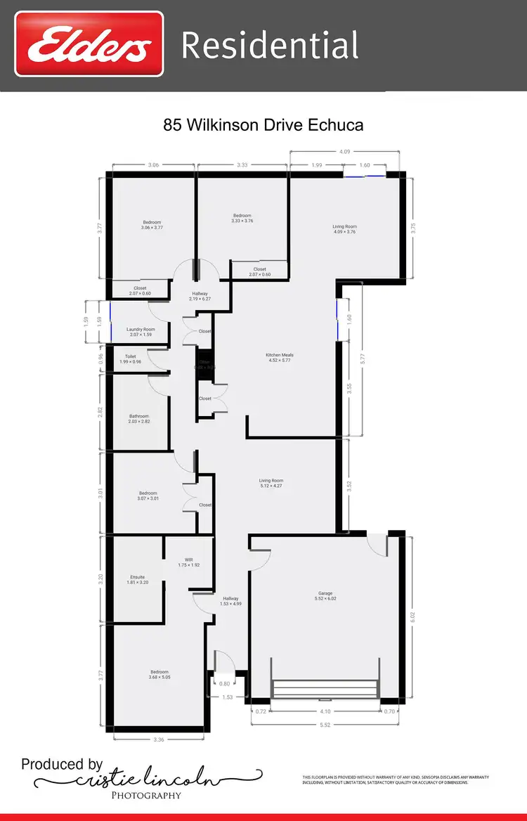 Floorplan of Homely house listing, 85 Wilkinson Drive, Echuca VIC 3564