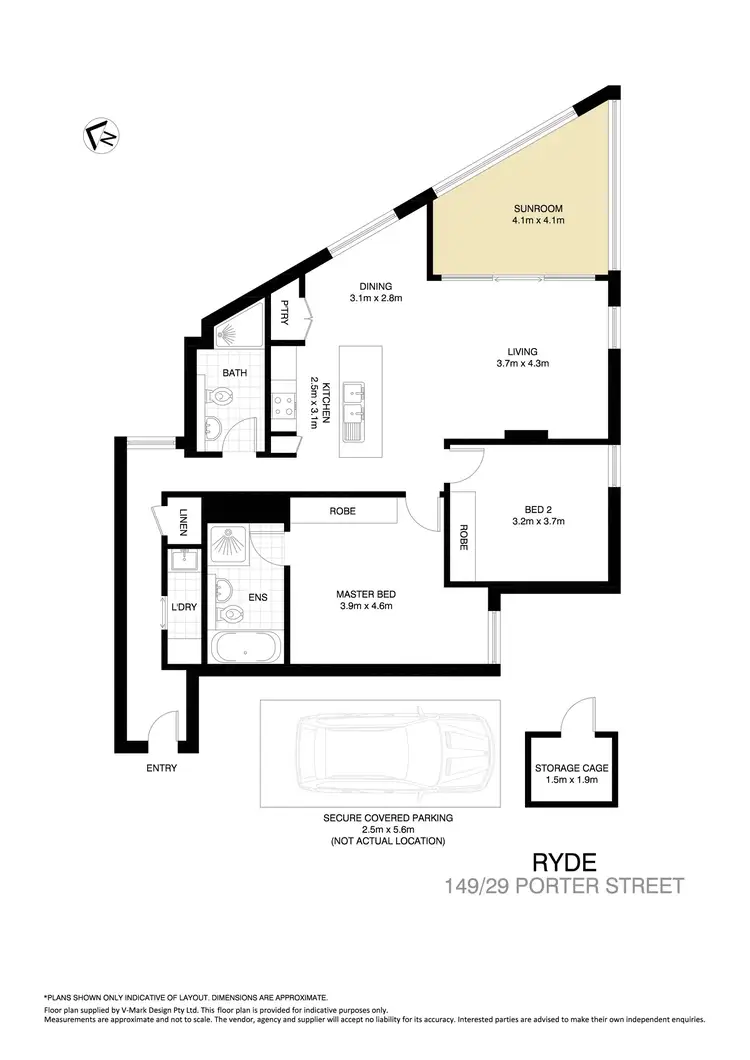 Floorplan of Homely apartment listing, 149/29 Porter Street, Ryde NSW 2112