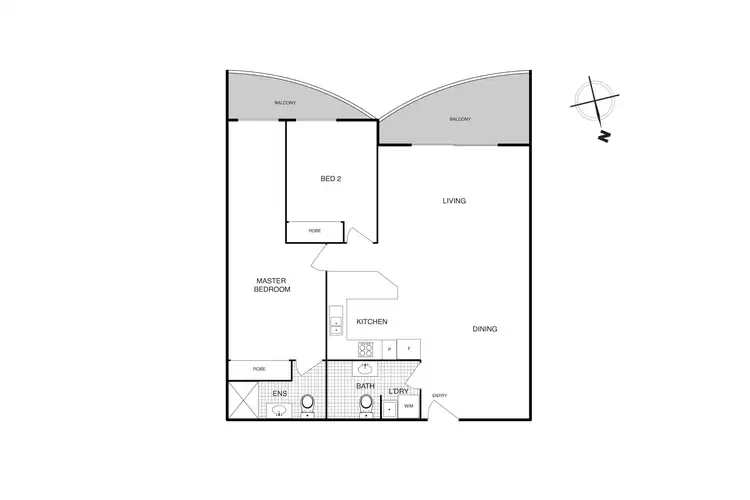 Floorplan of Homely apartment listing, 211/107 Canberra Avenue, Griffith ACT 2603