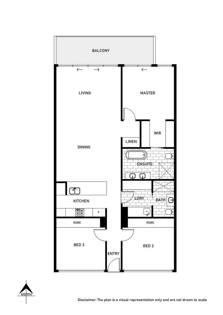 Floorplan of Homely apartment listing, 705/4 Anzac Park, Campbell ACT 2612