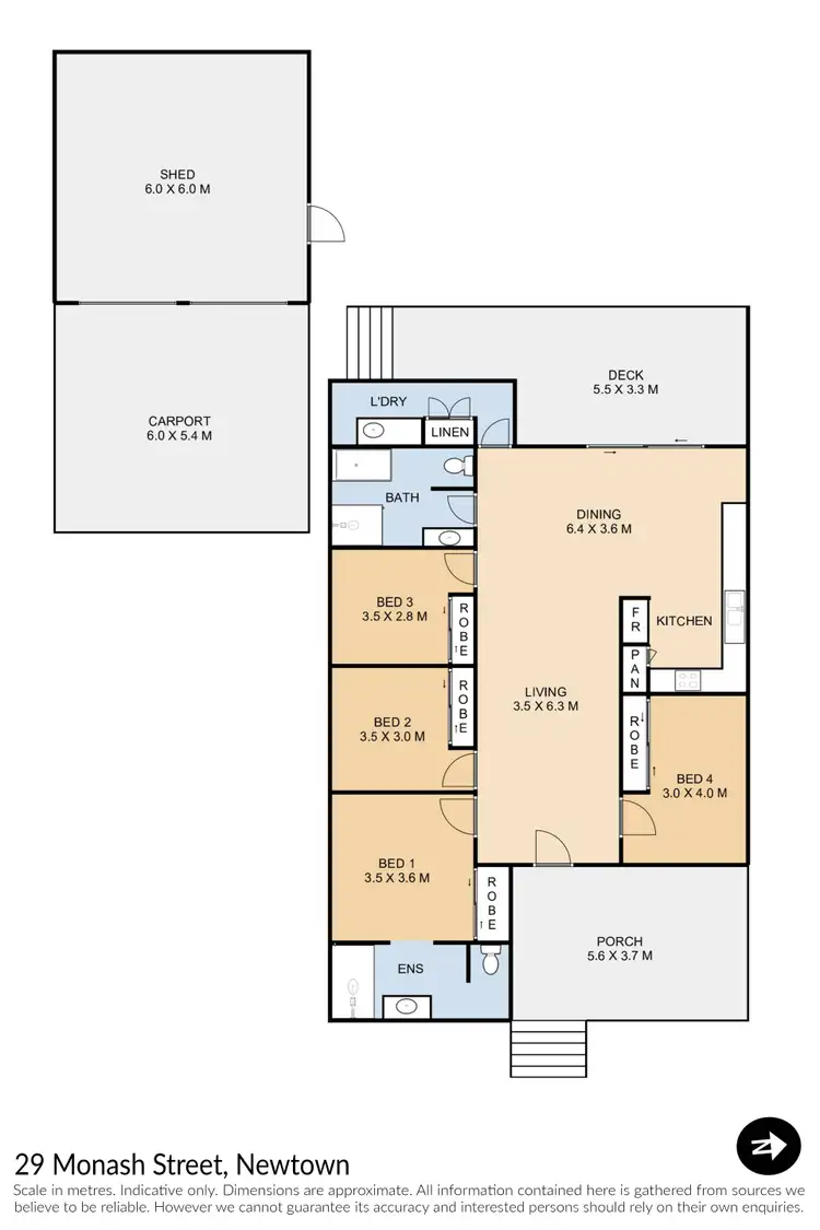 Floorplan of Homely house listing, 29 Monash Street, Newtown QLD 4350