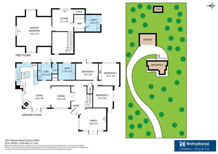 Floorplan of Homely house listing, 1031 Simmie Road, Echuca VIC 3564