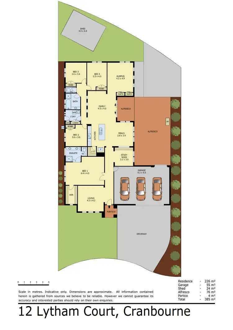 Floorplan of Homely house listing, 12 Lytham Court, Cranbourne VIC 3977