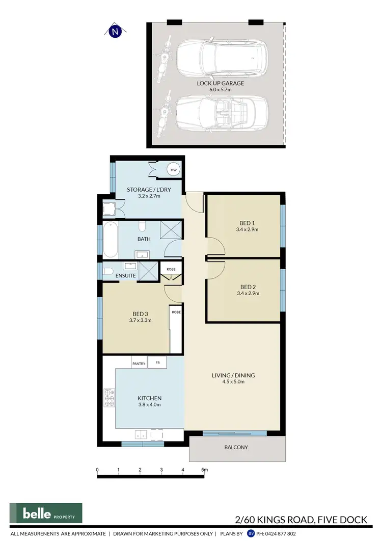 Floorplan of Homely apartment listing, 2/60 Kings Road, Five Dock NSW 2046