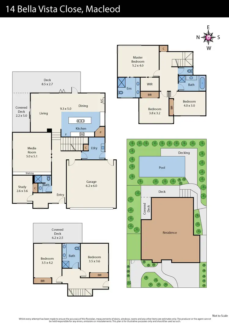 Floorplan of Homely house listing, 14 Bella Vista Close, Macleod VIC 3085
