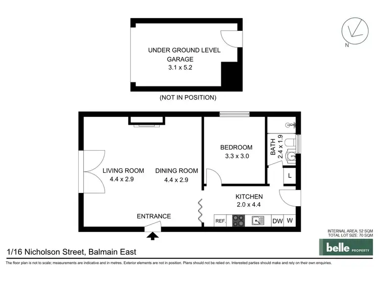 Floorplan of Homely apartment listing, 1/16-18 Nicholson Street, Balmain East NSW 2041