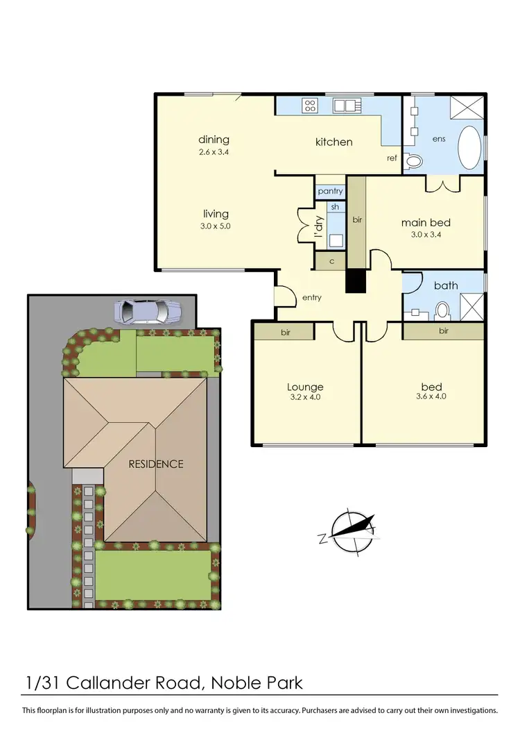 Floorplan of Homely unit listing, 1/31 Callander Road, Noble Park VIC 3174