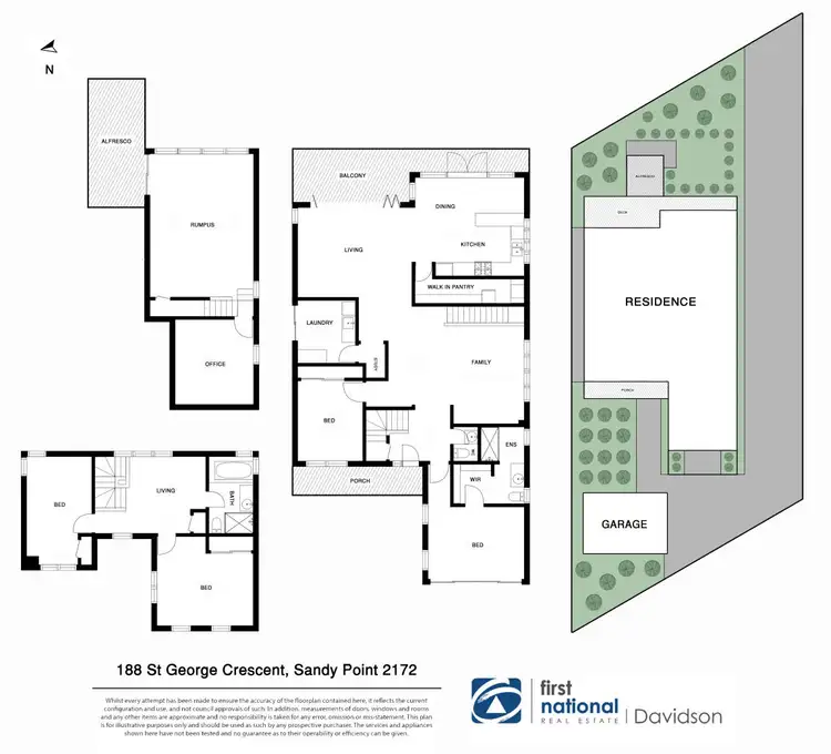 Floorplan of Homely house listing, 188 St George Crescent, Sandy Point NSW 2172