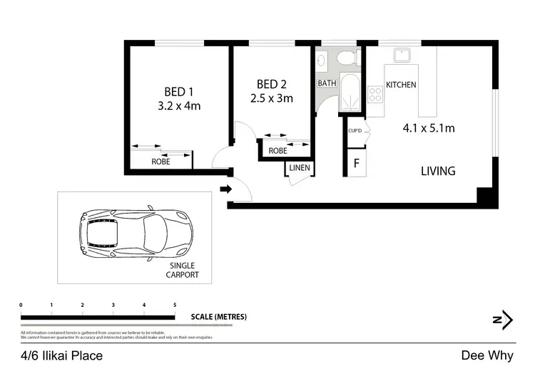 Floorplan of Homely apartment listing, 4/6 Ilikai Place, Dee Why NSW 2099