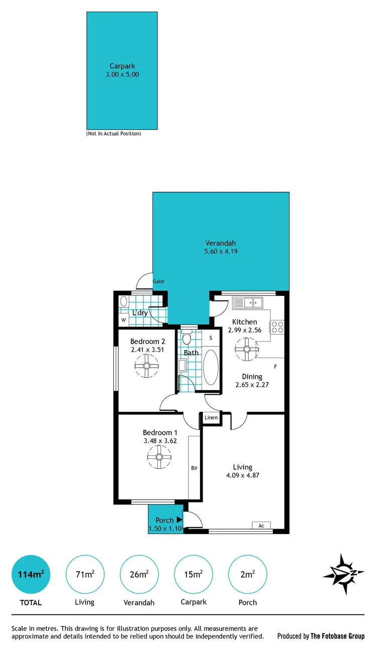 Floorplan of Homely unit listing, 4/9-11 Carlton Road, Camden Park SA 5038