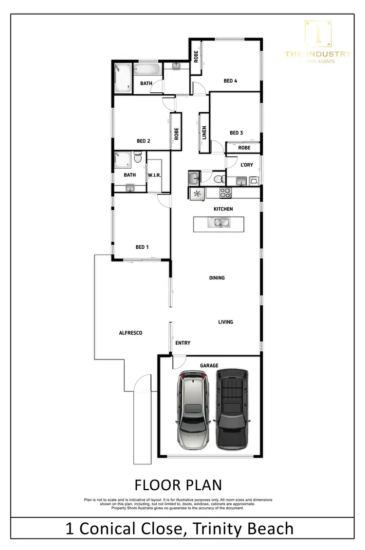 Floorplan of Homely house listing, 1 Conical Close, Trinity Beach QLD 4879