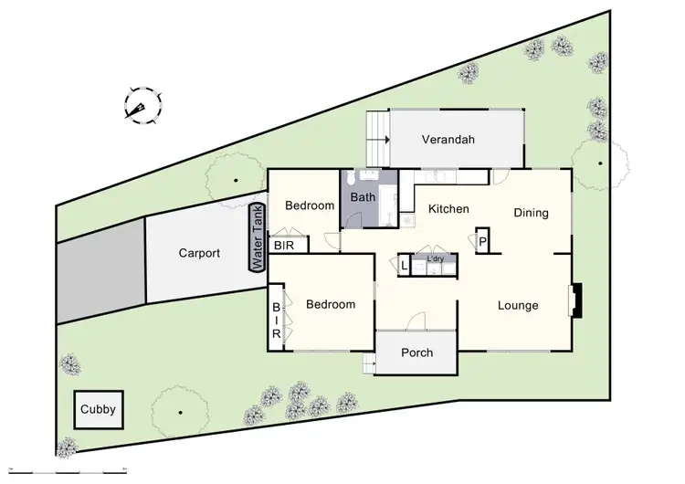 Floorplan of Homely unit listing, 21 Laurel Avenue, Boronia VIC 3155