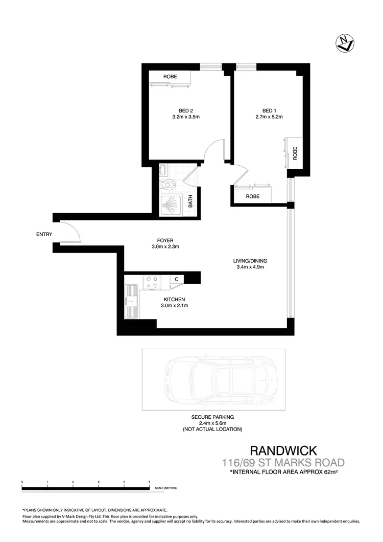 Floorplan of Homely apartment listing, 116/69 Saint Marks Road, Randwick NSW 2031