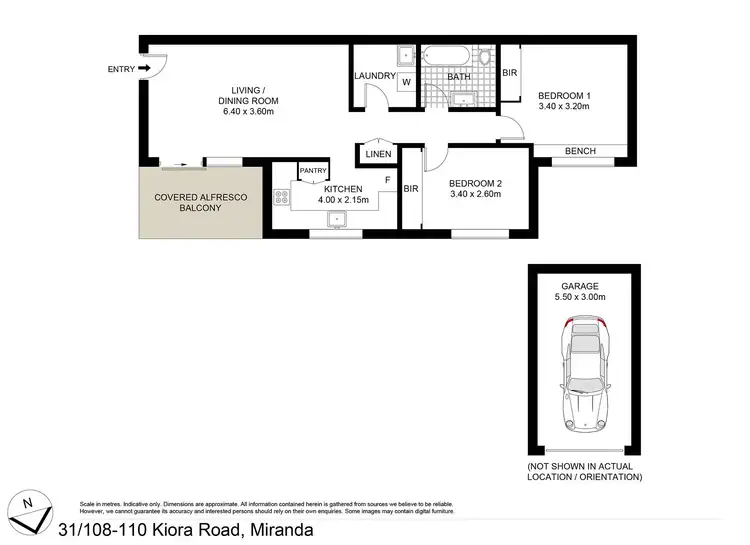 Floorplan of Homely apartment listing, 31/108-110 Kiora Road, Miranda NSW 2228