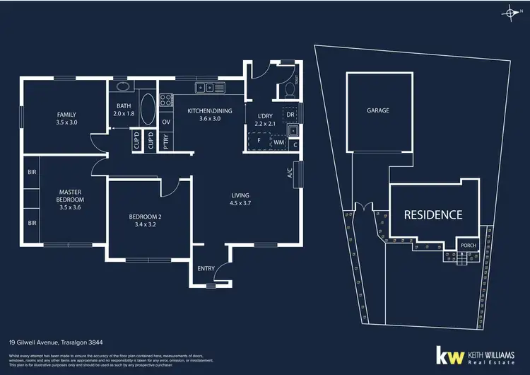 Floorplan of Homely house listing, 19 Gilwell Avenue, Traralgon VIC 3844