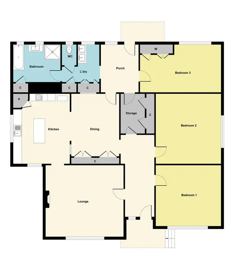 Floorplan of Homely house listing, 24 Goldsmith Street, Maryborough VIC 3465