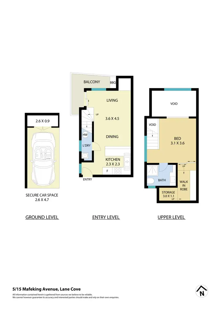 Floorplan of Homely apartment listing, 5/15 Mafeking Avenue, Lane Cove NSW 2066