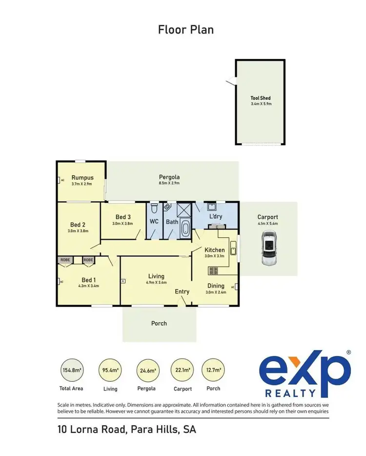 Floorplan of Homely house listing, 10 Lorna Road, Para Hills SA 5096