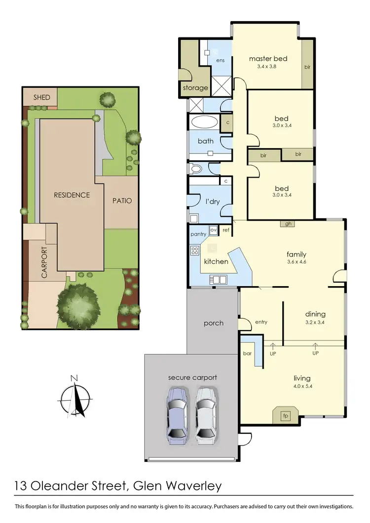Floorplan of Homely house listing, 13 Oleander Street, Glen Waverley VIC 3150