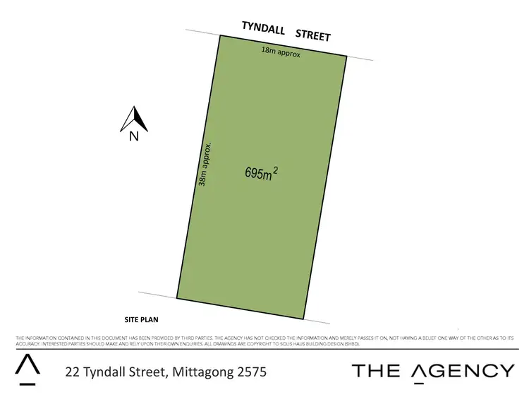 Floorplan of Homely land listing, 22 Tyndall Street, Mittagong NSW 2575