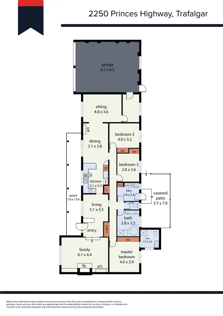 Floorplan of Homely house listing, 2250 Princes Highway, Trafalgar VIC 3824