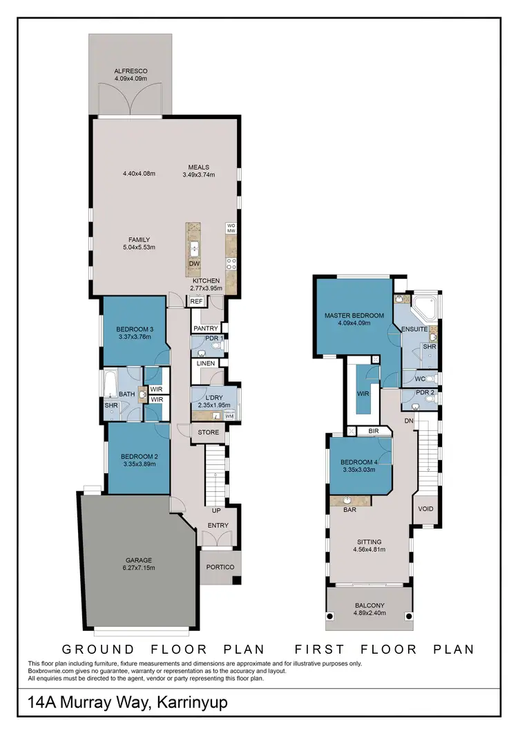Floorplan of Homely house listing, 14A Murray Way, Karrinyup WA 6018