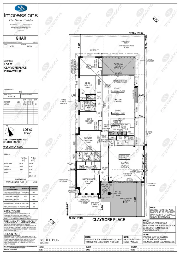 Floorplan of Homely house listing, 5 Claymore Place, Piara Waters WA 6112