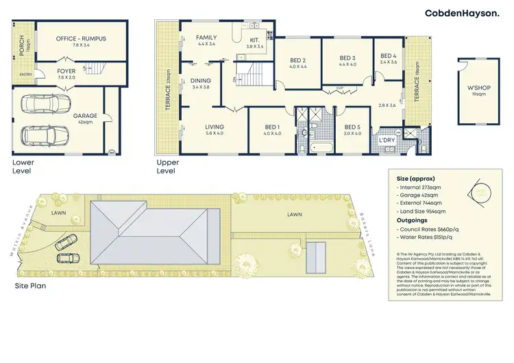 Floorplan of Homely house listing, 6 Watkin Avenue, Earlwood NSW 2206