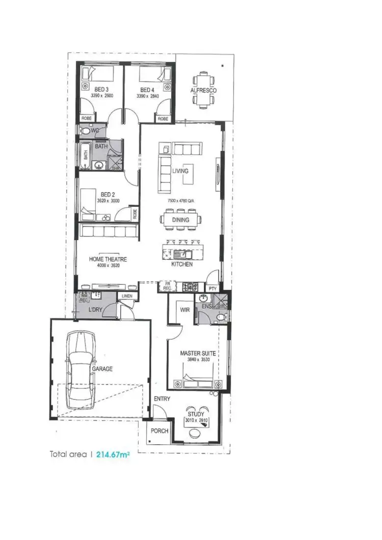 Floorplan of Homely house listing, 41 Harding Street, Hilbert WA 6112
