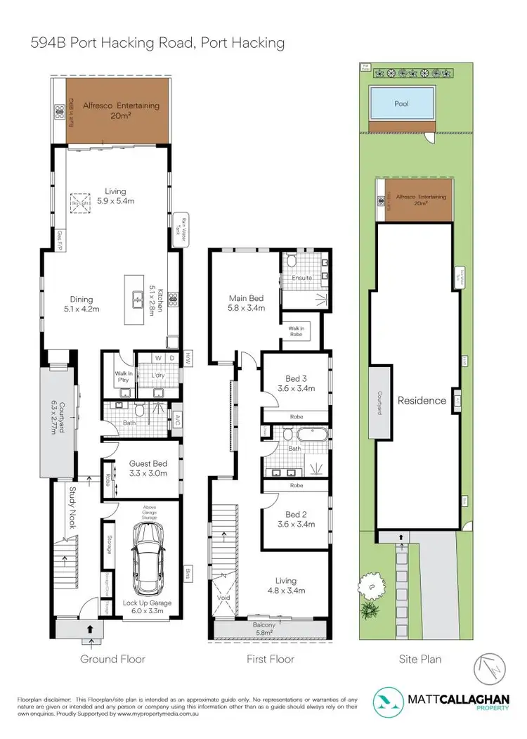 Floorplan of Homely house listing, 594b Port Hacking Road, Port Hacking NSW 2229