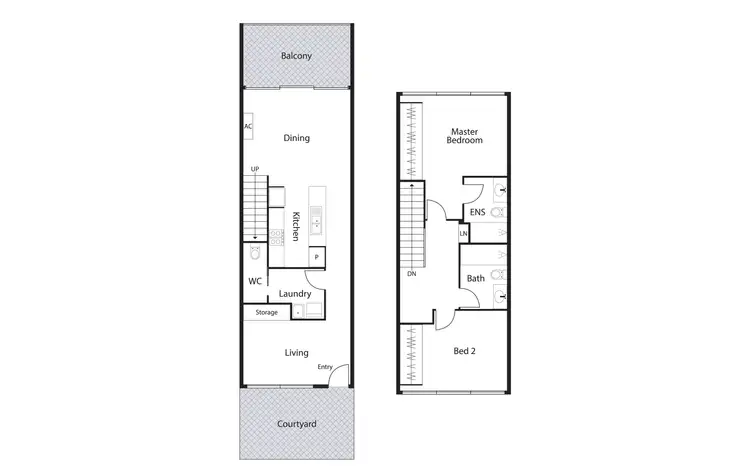 Floorplan of Homely townhouse listing, 35/68 Dalkin Crescent, Casey ACT 2913