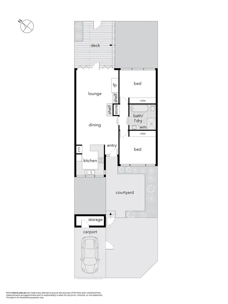Floorplan of Homely townhouse listing, 33 Fenwick Place, Belconnen ACT 2617