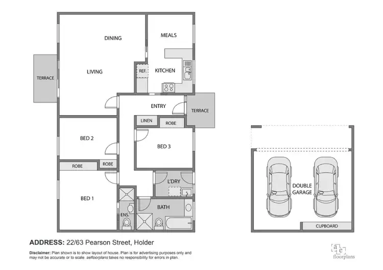 Floorplan of Homely townhouse listing, 22/63 Pearson Street, Holder ACT 2611