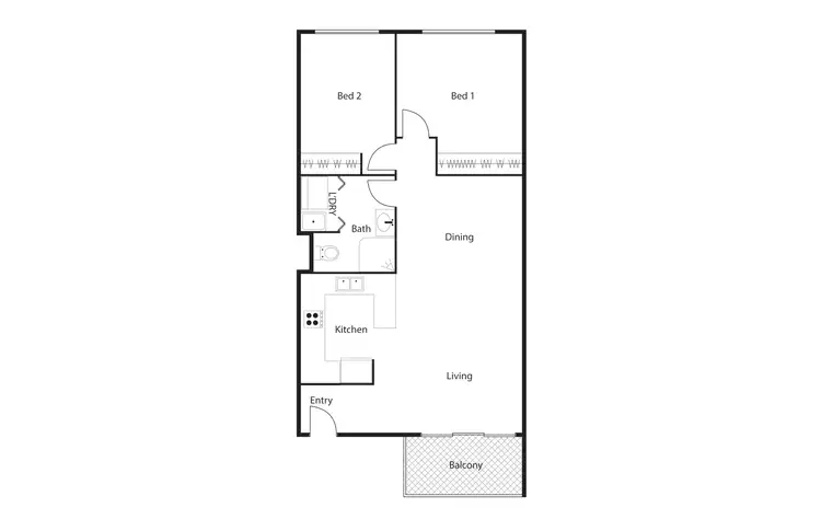 Floorplan of Homely apartment listing, 60/22 Archibald Street, Lyneham ACT 2602
