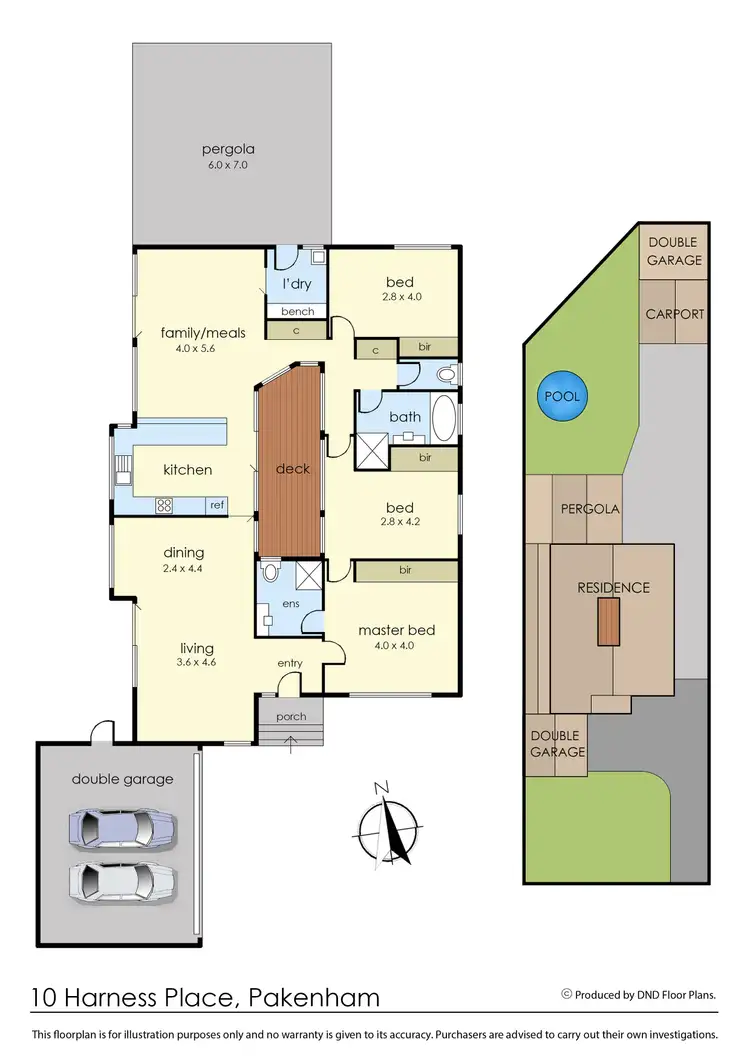 Floorplan of Homely house listing, 10 Harness Place, Pakenham VIC 3810