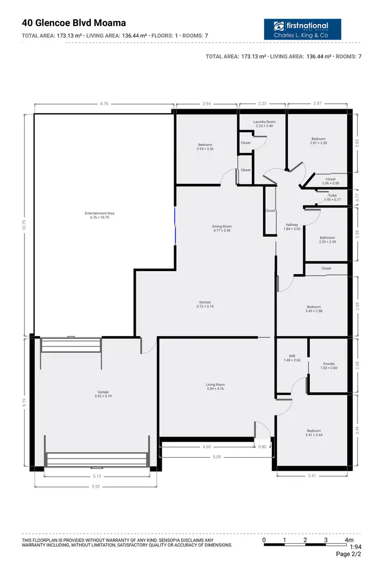 Floorplan of Homely house listing, 40 Glencoe Boulevard, Moama NSW 2731